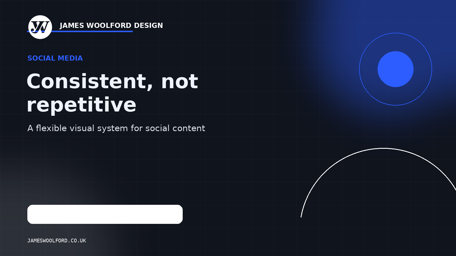Consistent social media branding design system graphic