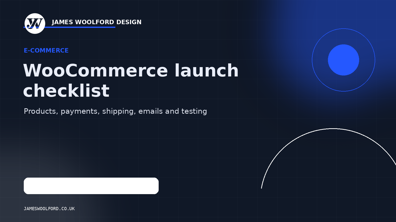 WooCommerce website launch checklist featured graphic
